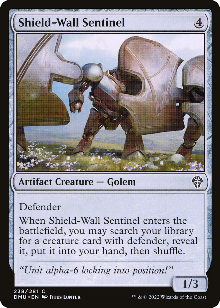 Shield-Wall Sentinel (DMU-238) [Dominaria United] Foil MTG Single Wizards of the Coast