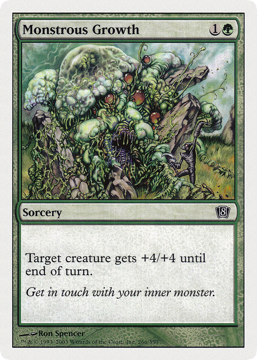 Monstrous Growth (8ED-266) [8th Edition] MTG Single Wizards of the Coast