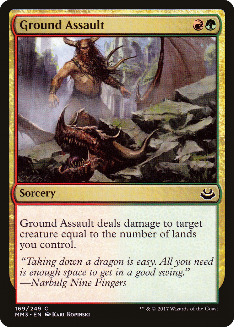 Ground Assault (MM3-169) [Modern Masters 2017] MTG Single Modern Masters 2017