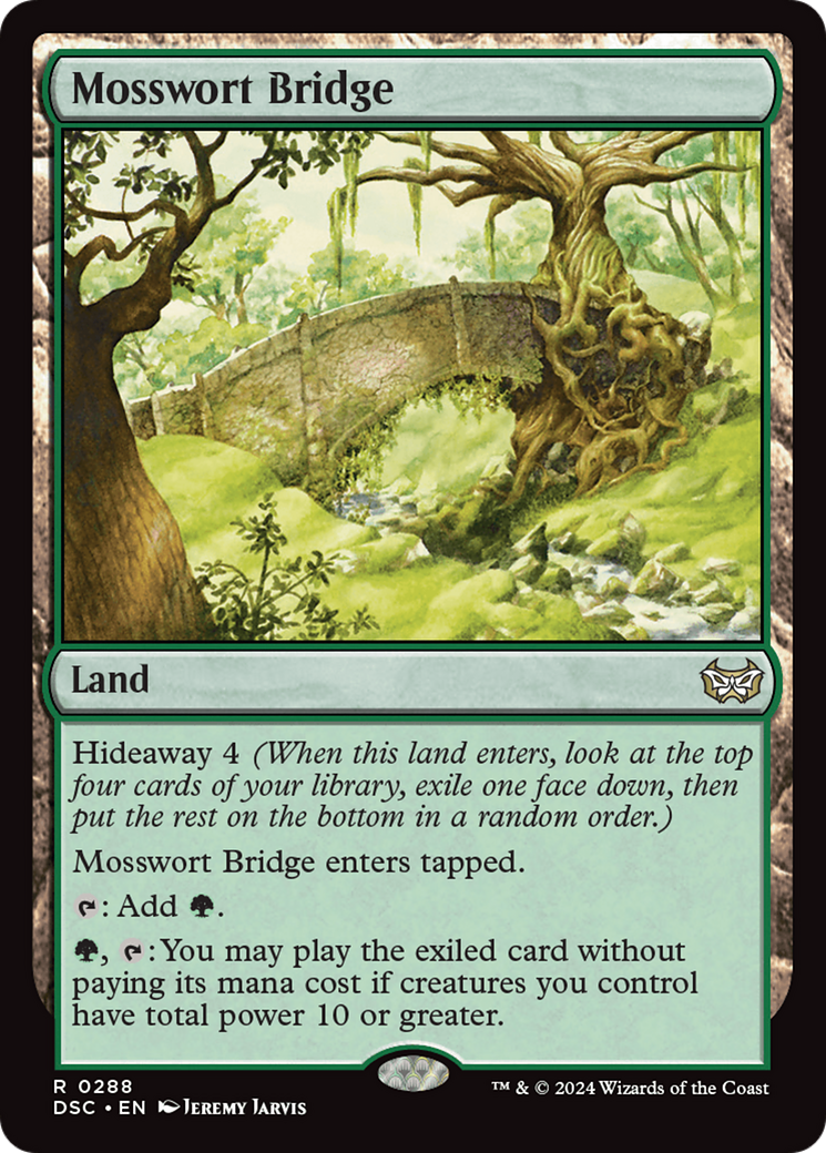 Mosswort Bridge (DSC-288) [Duskmourn: House of Horror Commander] MTG Single Wizards of the Coast