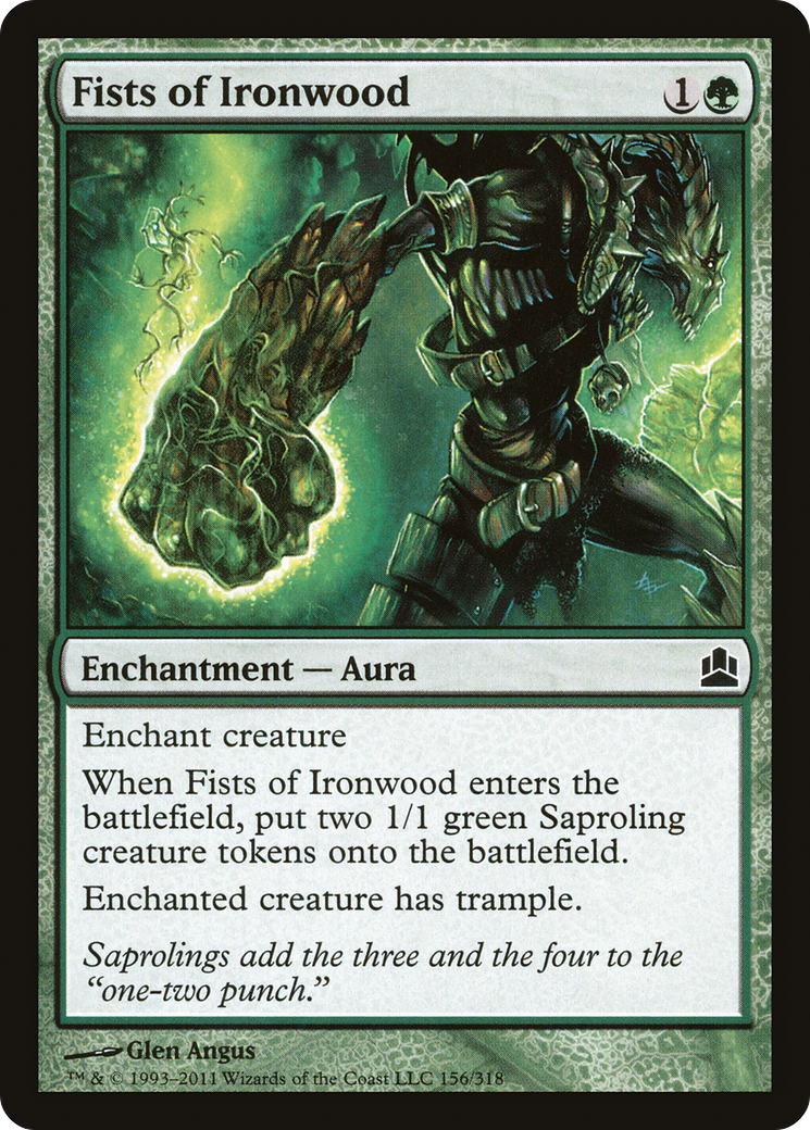 Fists of Ironwood (CMD-156) [Commander 2011] MTG Single Wizards of the Coast
