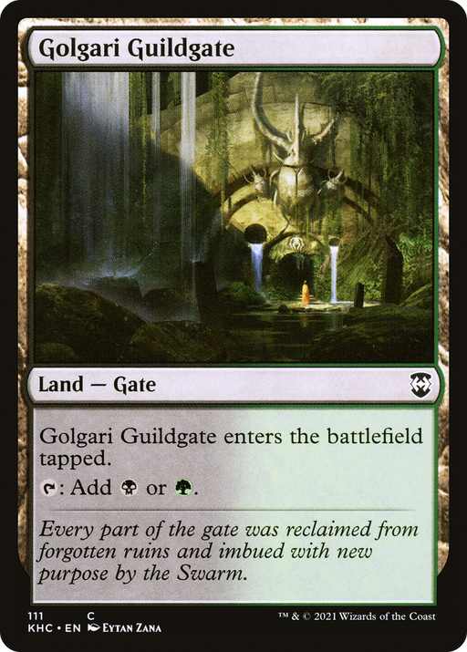 Golgari Guildgate (KHC-111) [Kaldheim Commander] MTG Single Wizards of the Coast