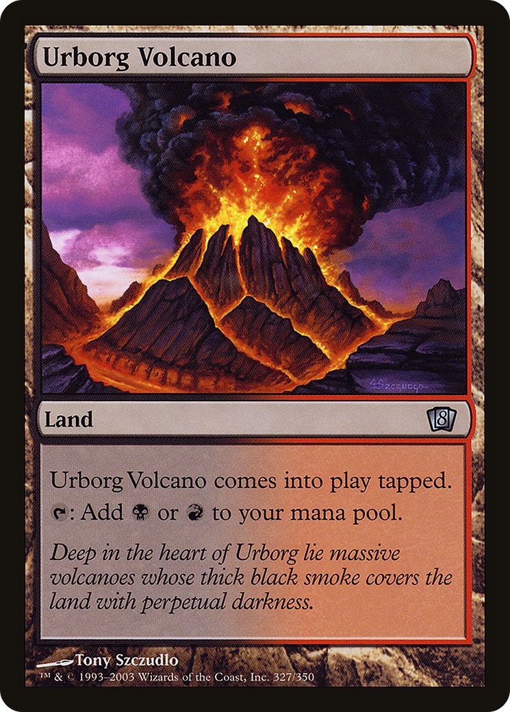 Urborg Volcano (8ED-327) [8th Edition] Foil MTG Single Wizards of the Coast