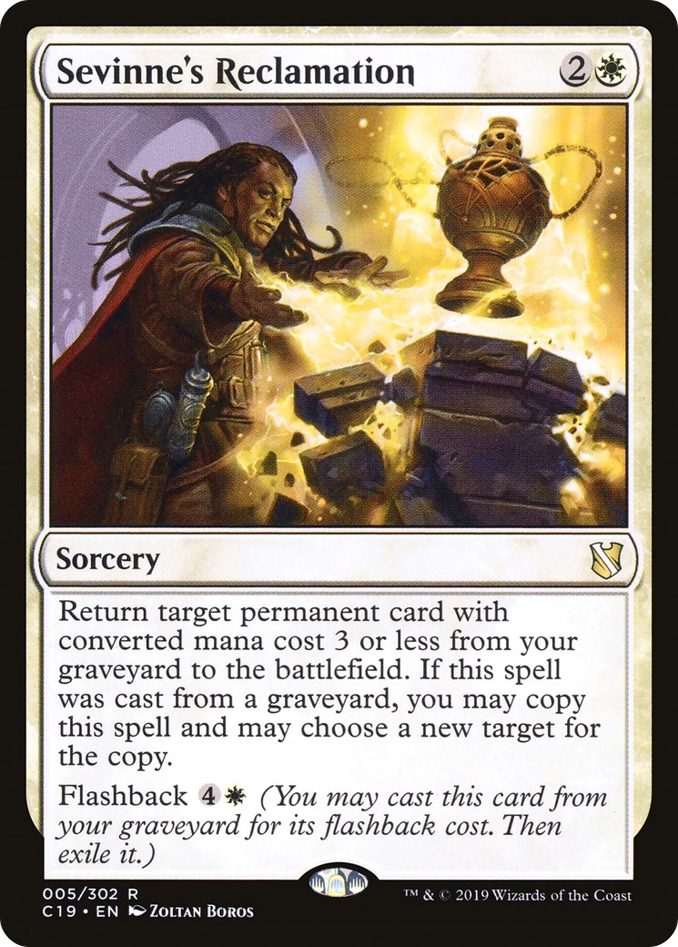 Sevinne's Reclamation (C19-005) [Commander 2019] MTG Single Wizards of the Coast