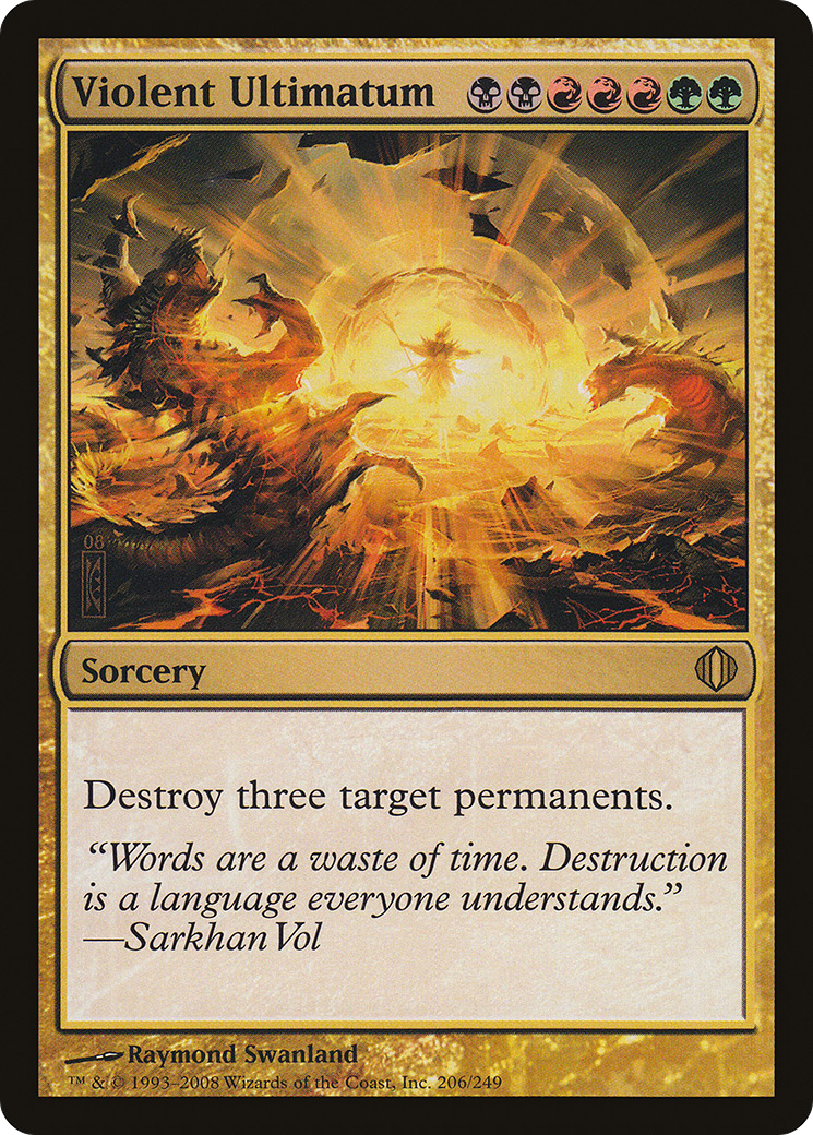 Violent Ultimatum (ALA-206) [Shards of Alara] Foil MTG Single Wizards of the Coast