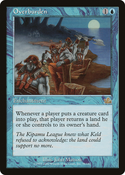 Overburden (PCY-039) [Prophecy] MTG Single Wizards of the Coast