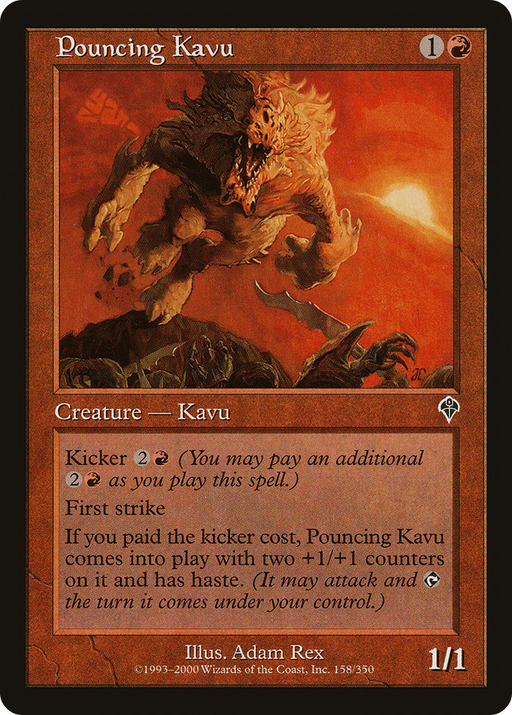 Pouncing Kavu (INV-158) [Invasion] MTG Single Wizards of the Coast