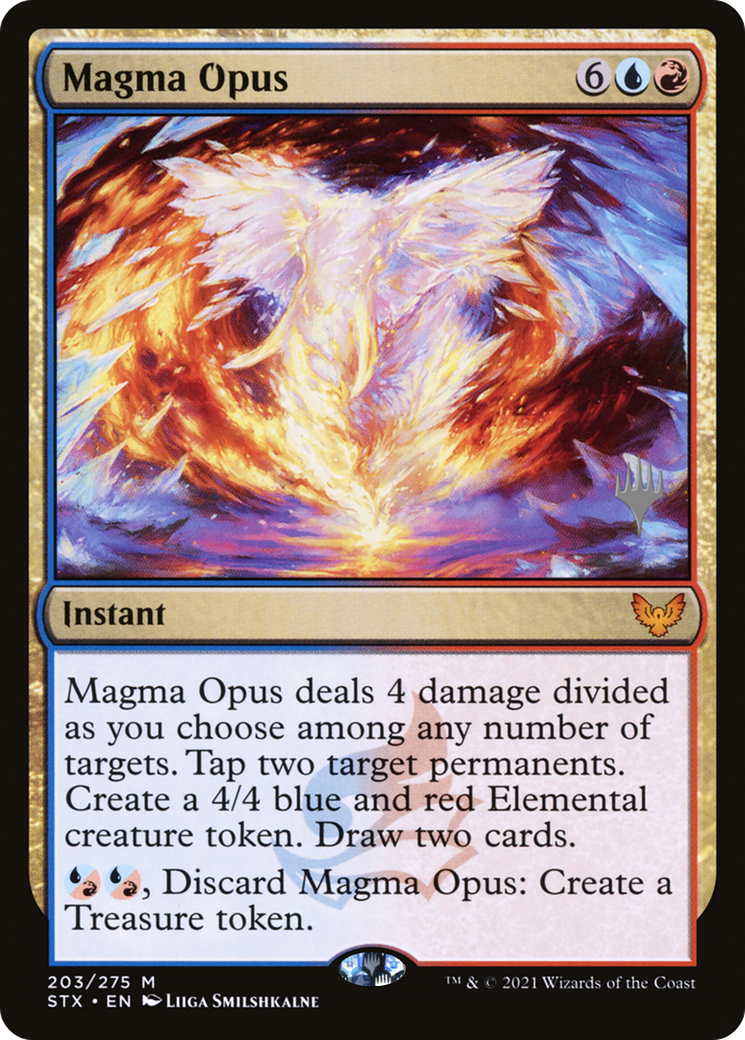 Magma Opus (PPSTX-203) [Strixhaven: School of Mages Promos] MTG Single Wizards of the Coast