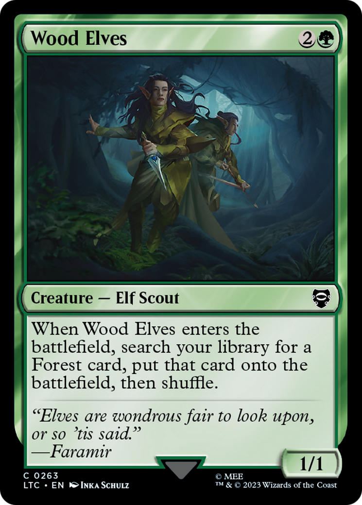 Wood Elves (LTC-263) [Tales of Middle-earth Commander] MTG Single Wizards of the Coast