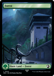 Forest (REX-025) [Jurassic World Collection] Foil MTG Single Wizards of the Coast