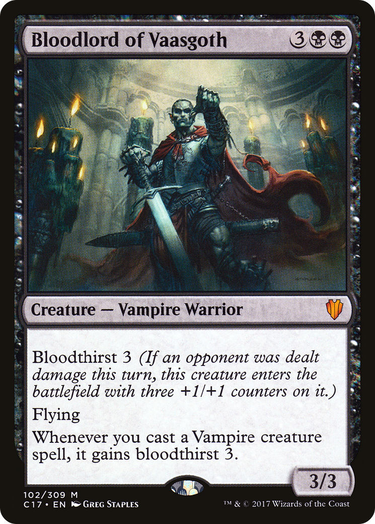 Bloodlord of Vaasgoth (C17-102) [Commander 2017] MTG Single Wizards of the Coast