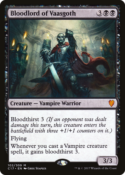 Bloodlord of Vaasgoth (C17-102) [Commander 2017] MTG Single Wizards of the Coast