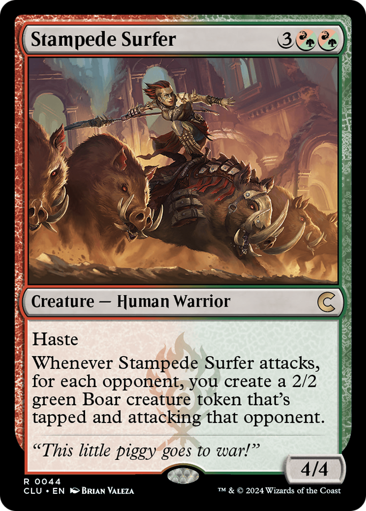 Stampede Surfer (CLU-044) [Ravnica: Clue Edition] MTG Single Wizards of the Coast