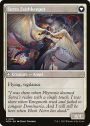 Invasion of Dominaria // Serra Faithkeeper (MOM-021) [March of the Machine] MTG Single Wizards of the Coast
