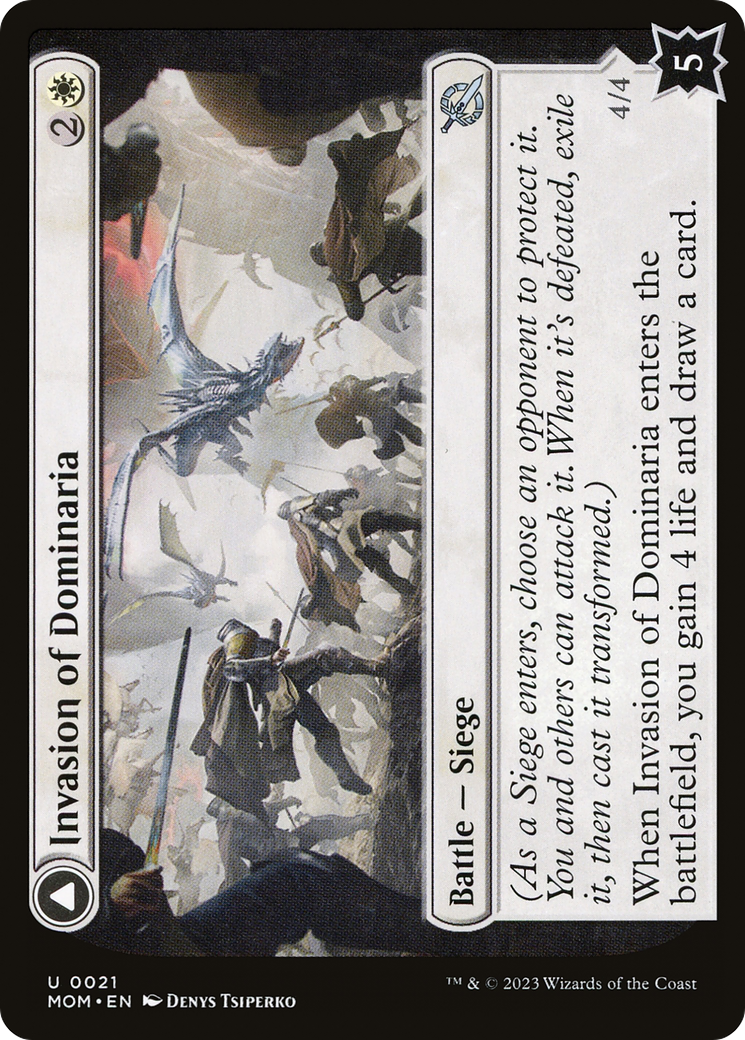 Invasion of Dominaria // Serra Faithkeeper (MOM-021) [March of the Machine] Foil MTG Single Wizards of the Coast