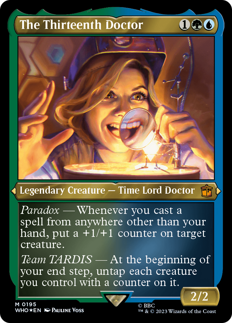 The Thirteenth Doctor (Display Commander) - Thick Stock (WHO-195) [Doctor Who] Foil MTG Single Wizards of the Coast