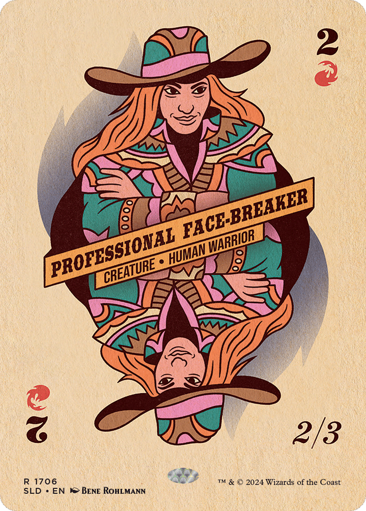 Professional Face-Breaker (SLD-1706) [Secret Lair] Drop (Borderless) MTG Single Wizards of the Coast