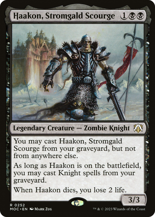 Haakon, Stromgald Scourge (MOC-252) [March of the Machine Commander] MTG Single Wizards of the Coast