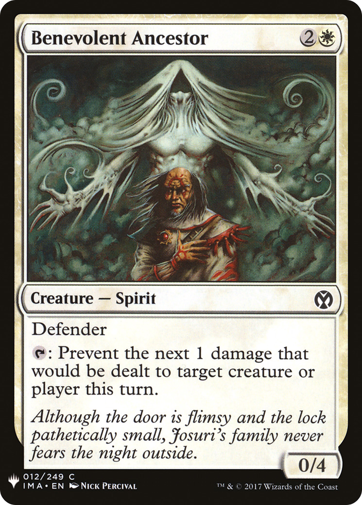 Benevolent Ancestor (LIST-IMA-12) [Mystery Booster] The List MTG Single Wizards of the Coast