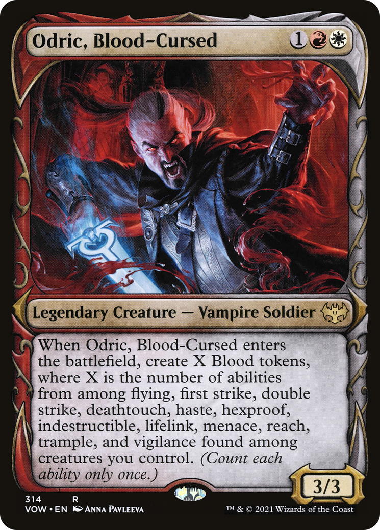 Odric, Blood-Cursed (VOW-314) [Innistrad: Crimson Vow] (Showcase) MTG Single Wizards of the Coast
