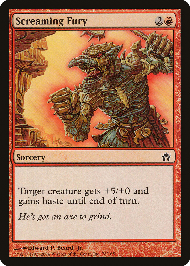 Screaming Fury (5DN-078) [Fifth Dawn] Foil MTG Single Wizards of the Coast