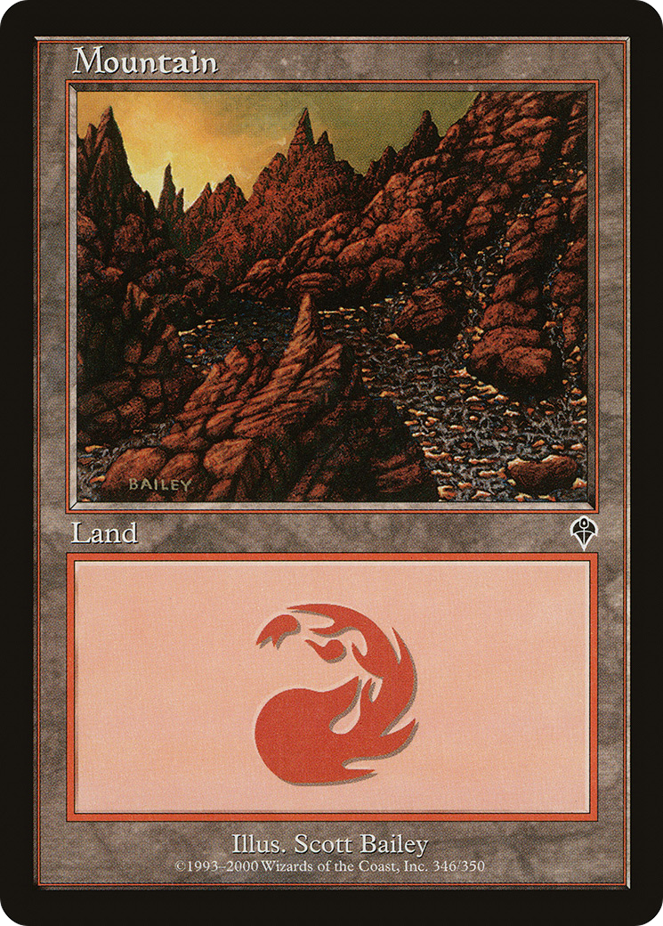 Mountain (INV-346) [Invasion] Foil MTG Single Wizards of the Coast