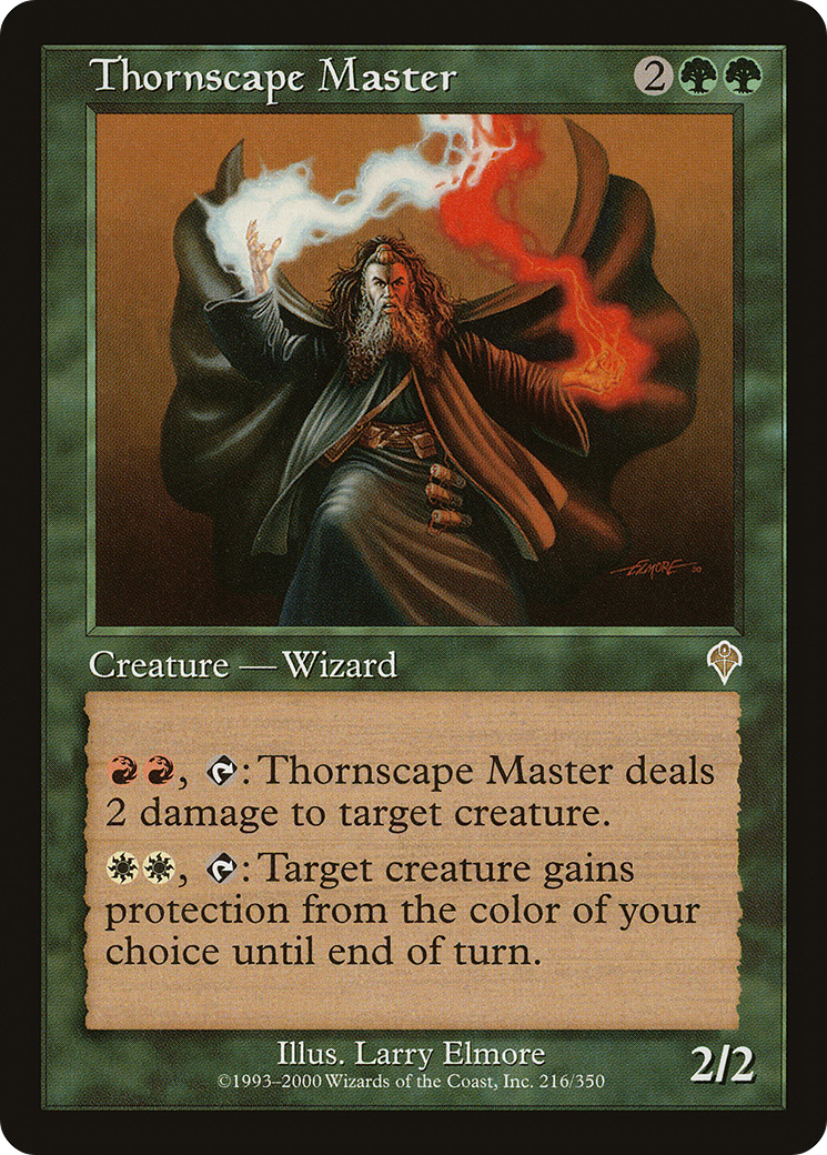 Thornscape Master (INV-216) [Invasion] Foil MTG Single Wizards of the Coast