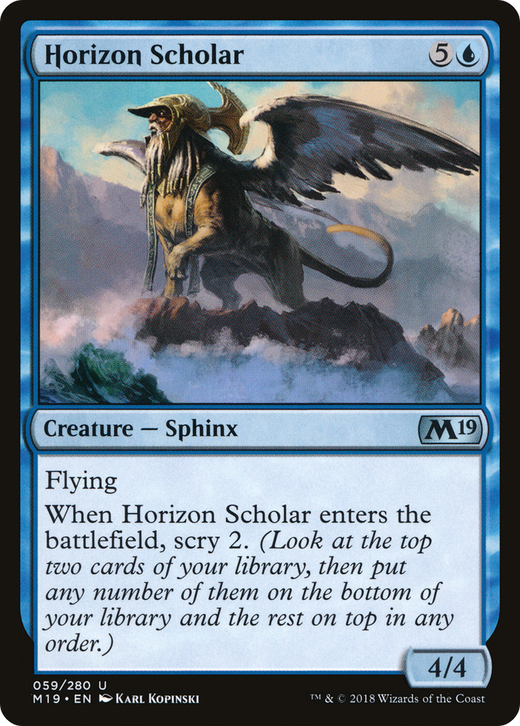 Horizon Scholar (M19-059) [Core Set 2019] MTG Single Wizards of the Coast