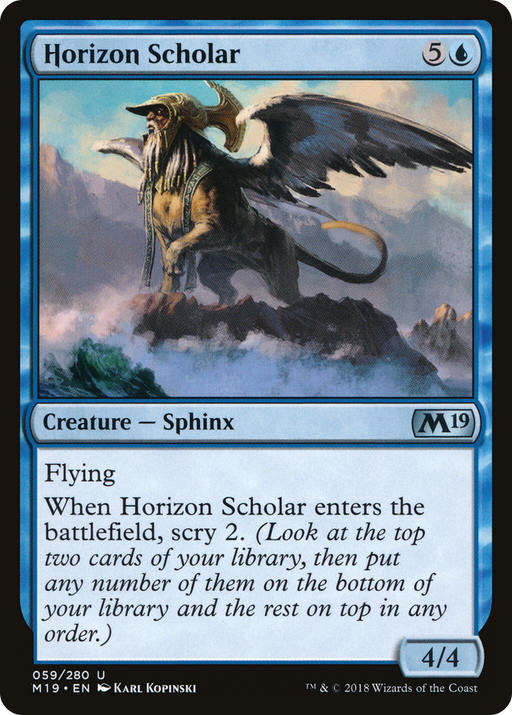 Horizon Scholar (M19-059) [Core Set 2019] MTG Single Wizards of the Coast