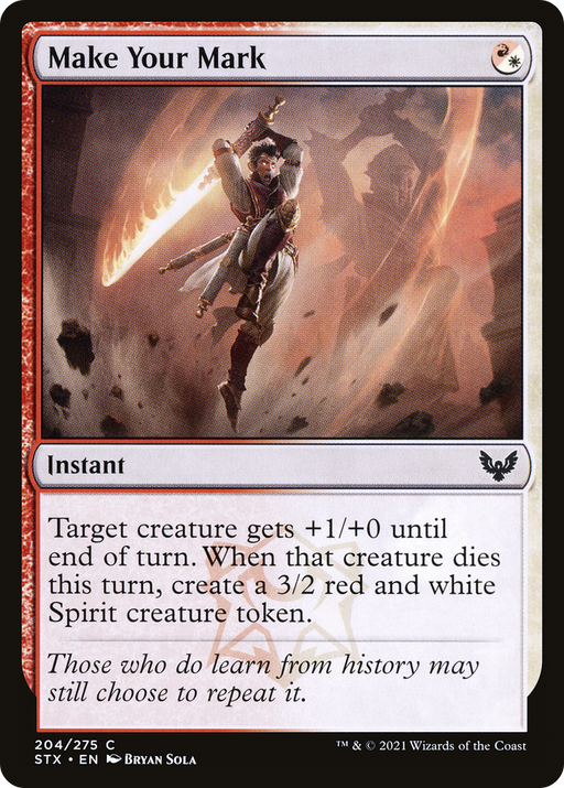 Make Your Mark (STX-204) [Strixhaven: School of Mages] MTG Single Wizards of the Coast