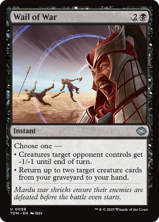 Wail of War (TDM-098) [Tarkir: Dragonstorm] MTG Single Wizards of the Coast