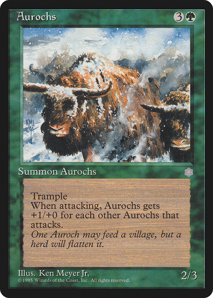 Aurochs (ICE-) [Ice Age] MTG Single Wizards of the Coast