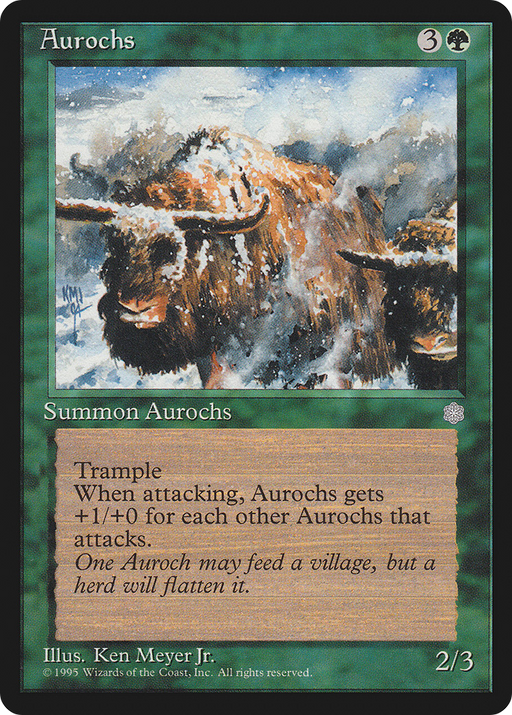 Aurochs (ICE-) [Ice Age] MTG Single Wizards of the Coast