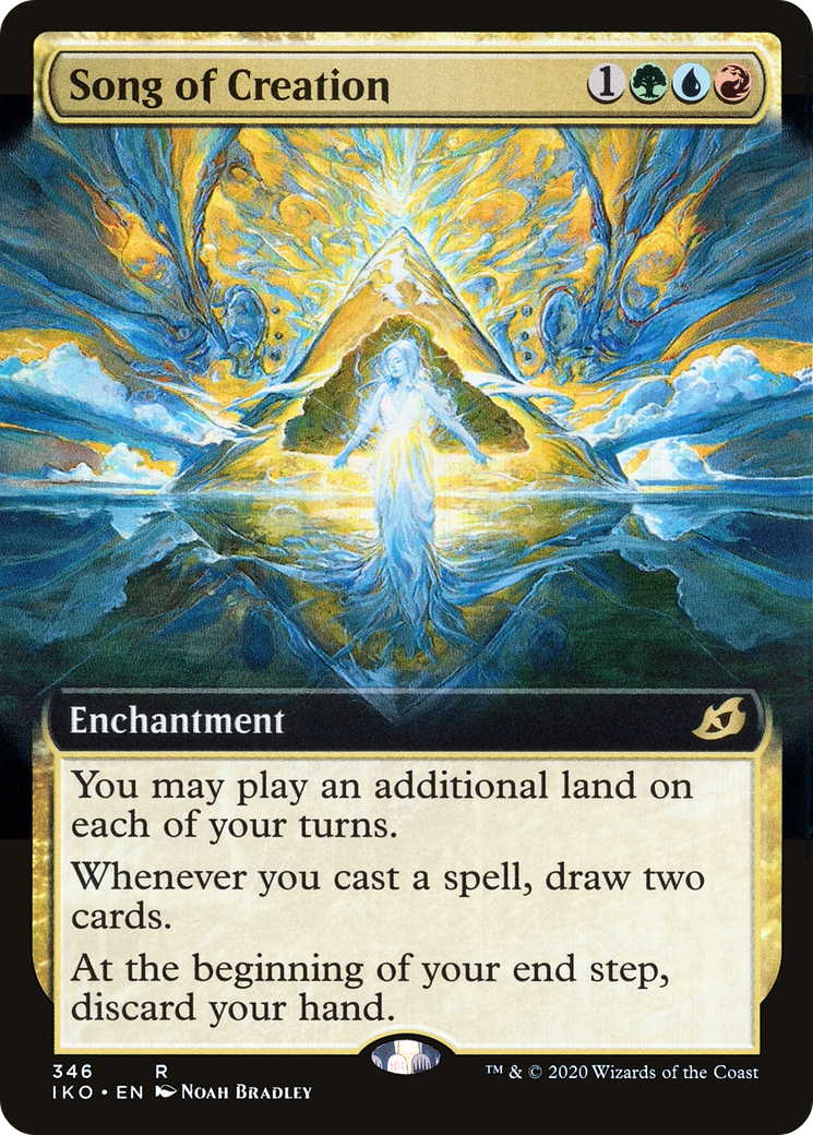 Song of Creation (IKO-346) [Ikoria: Lair of Behemoths] (Extended Art) MTG Single Wizards of the Coast