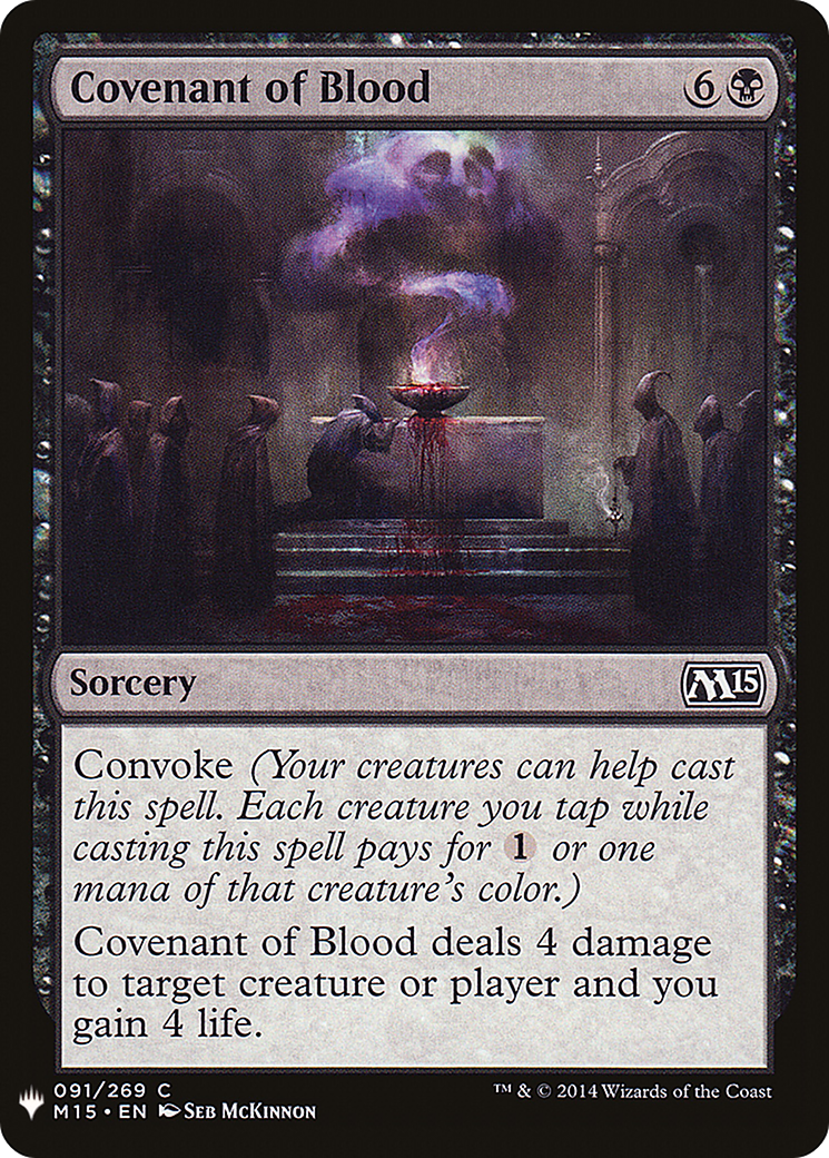 Covenant of Blood (LIST-M15-91) [Mystery Booster] The List MTG Single Wizards of the Coast