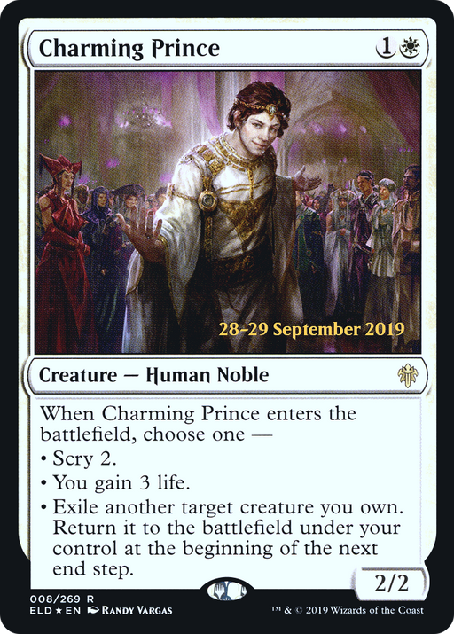 Charming Prince (PRE-008) [Throne of Eldraine Promos] Foil MTG Single Wizards of the Coast