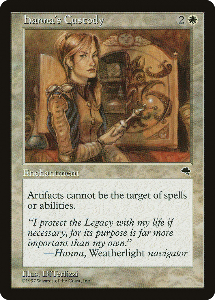 Hanna's Custody (TMP-022) [Tempest] MTG Single Wizards of the Coast