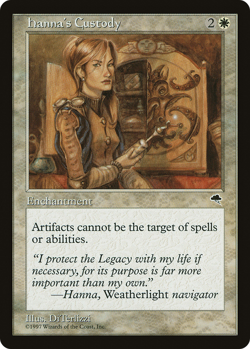 Hanna's Custody (TMP-022) [Tempest] MTG Single Wizards of the Coast