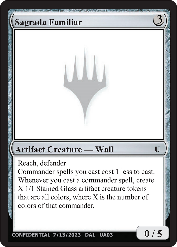 Sagrada Familiar (UNK-UA03D) [Misc] Unknown Event MTG Single Wizards of the Coast