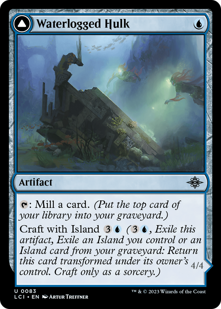 Waterlogged Hulk (LCI-083) [The Lost Caverns of Ixalan] MTG Single Wizards of the Coast