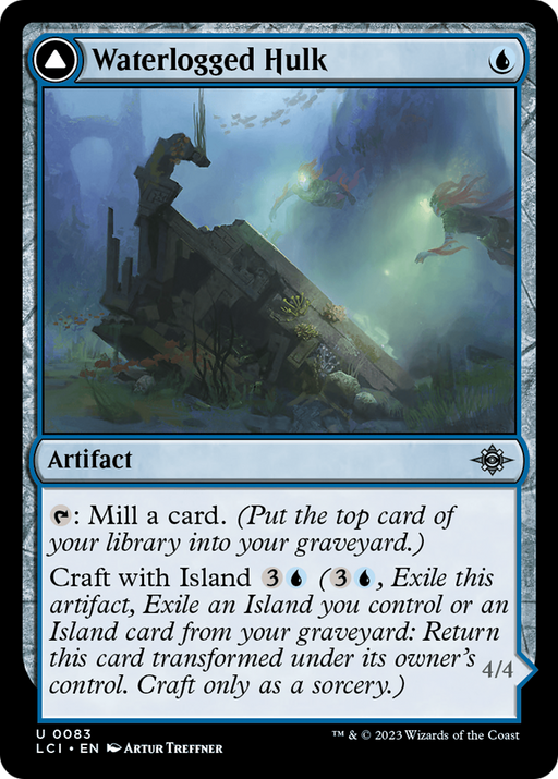 Waterlogged Hulk (LCI-083) [The Lost Caverns of Ixalan] MTG Single Wizards of the Coast