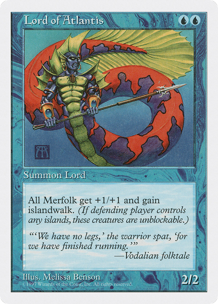 Lord of Atlantis (5ED-100) [Fifth Edition] MTG Single Wizards of the Coast