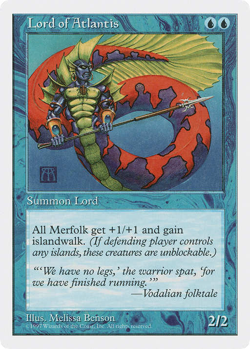 Lord of Atlantis (5ED-100) [Fifth Edition] MTG Single Wizards of the Coast