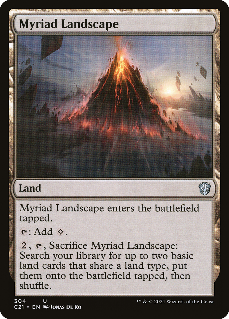 Myriad Landscape (C21-304) [Commander 2021] MTG Single Wizards of the Coast