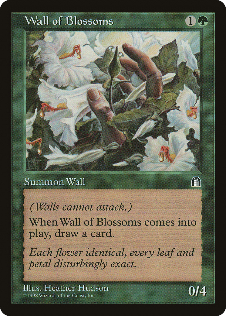 Wall of Blossoms (STH-125) [Stronghold] MTG Single Wizards of the Coast