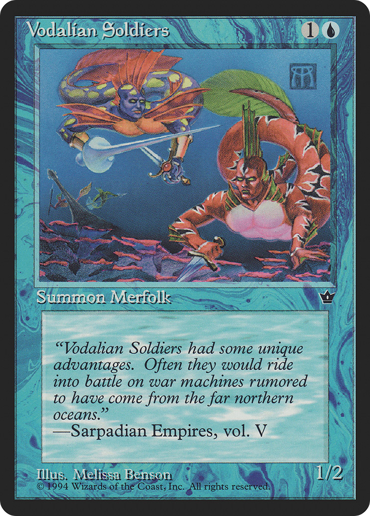 Vodalian Soldiers (FEM-31A) [Fallen Empires] MTG Single Wizards of the Coast