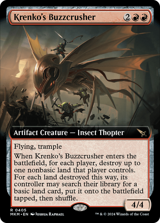 Krenko's Buzzcrusher (MKM-405) [Murders at Karlov Manor] (Extended Art) Foil MTG Single Murders at Karlov Manor