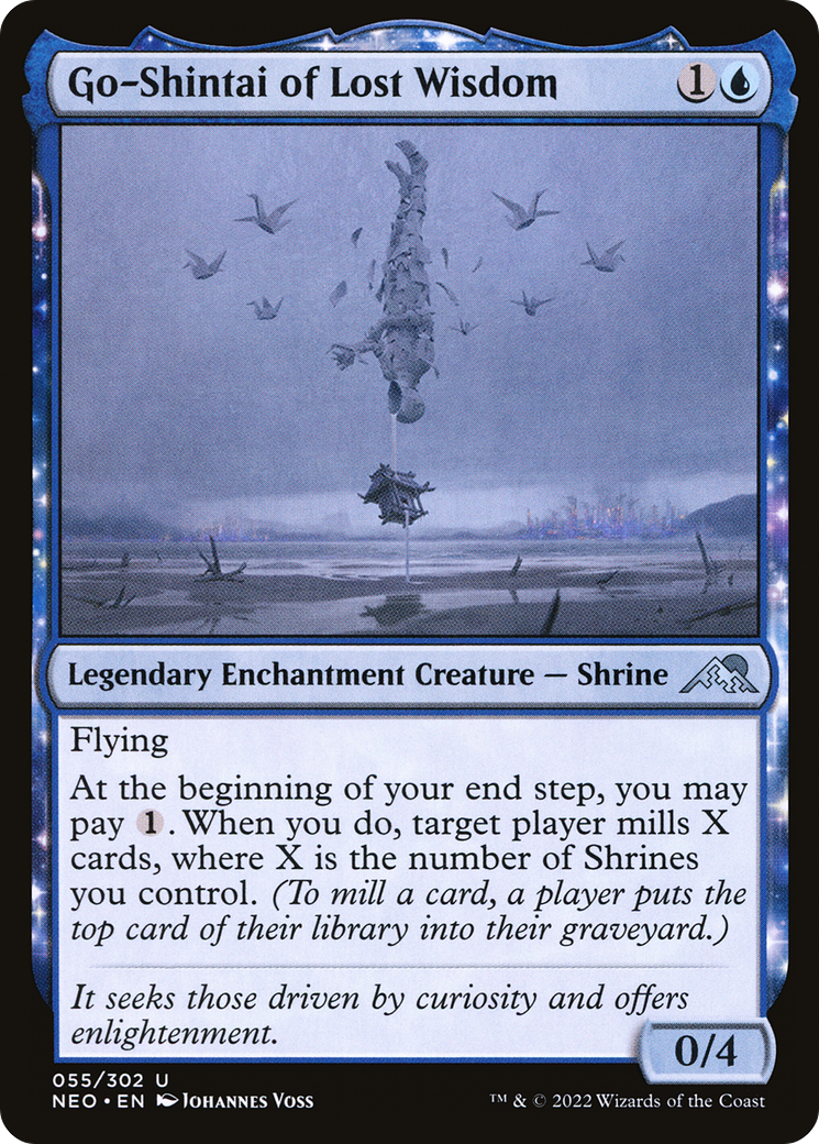 Go-Shintai of Lost Wisdom (NEO-055) [Kamigawa: Neon Dynasty] Foil MTG Single Wizards of the Coast