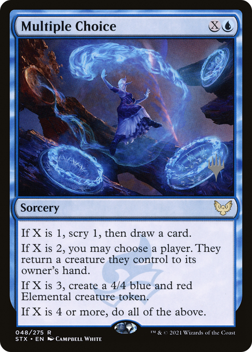 Multiple Choice (PPSTX-48P) [Strixhaven: School of Mages Promos] MTG Single Wizards of the Coast