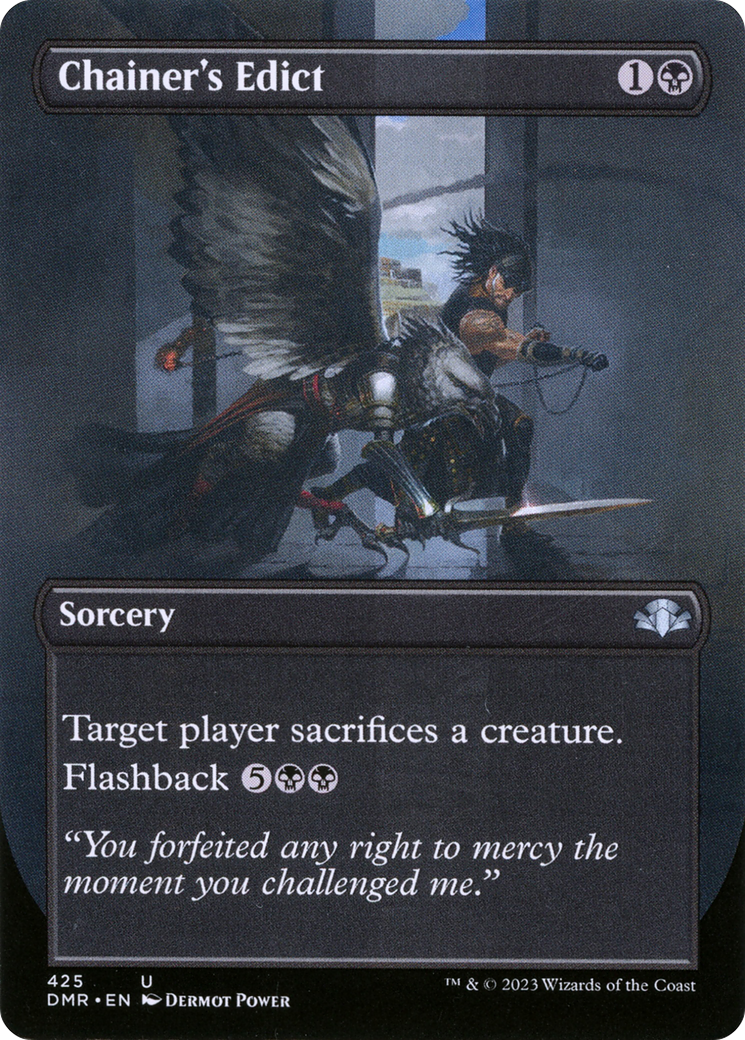 Chainer's Edict (DMR-425) [Dominaria Remastered] (Borderless) Foil MTG Single Wizards of the Coast